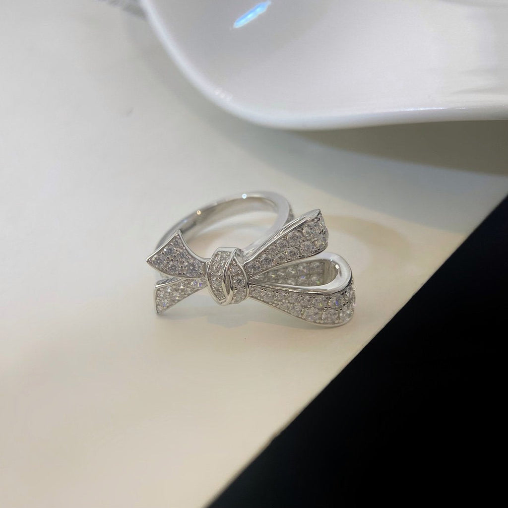 Graff Tildas Bow Silver Cubic Zirconia Ring