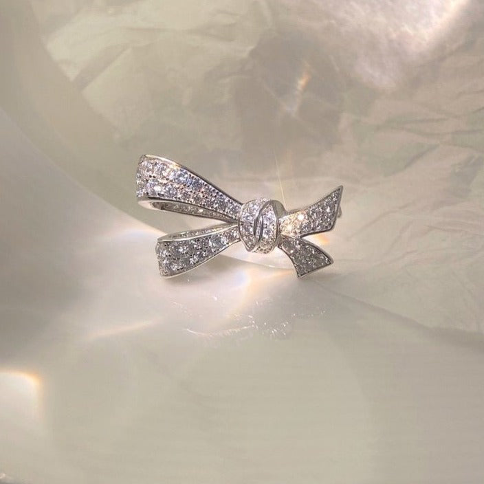 Graff Tildas Bow Silver Cubic Zirconia Ring
