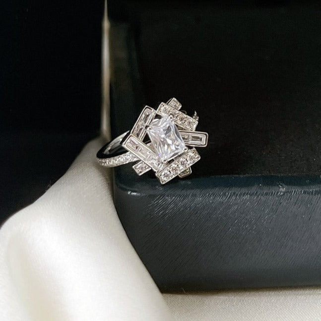 Graff Threads Silver Cubic Zirconia Ring