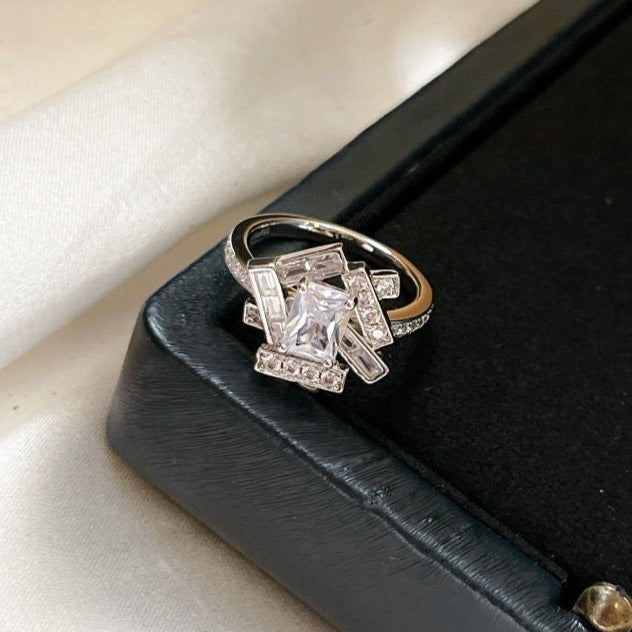 Graff Threads Silver Cubic Zirconia Ring