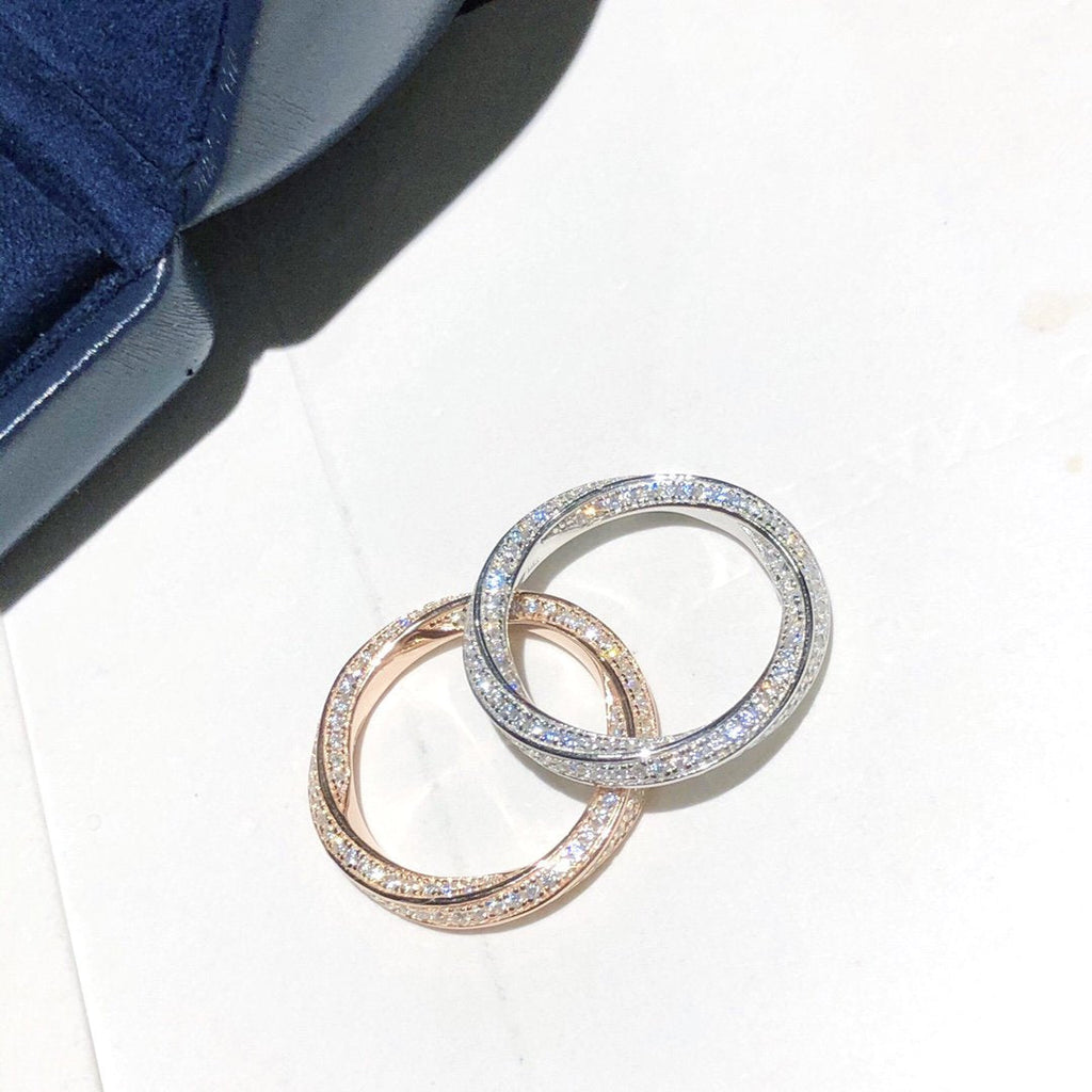 Graff Spiral Paved Cubic Zirconia Band Ring