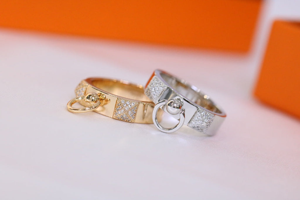 Hermes HM Ring Diamond Bracelet