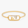 Fendi O'Lock Gold Diamond Bracelet