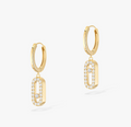 Messika Move Uno Hoop Cubic Zirconia Earrings