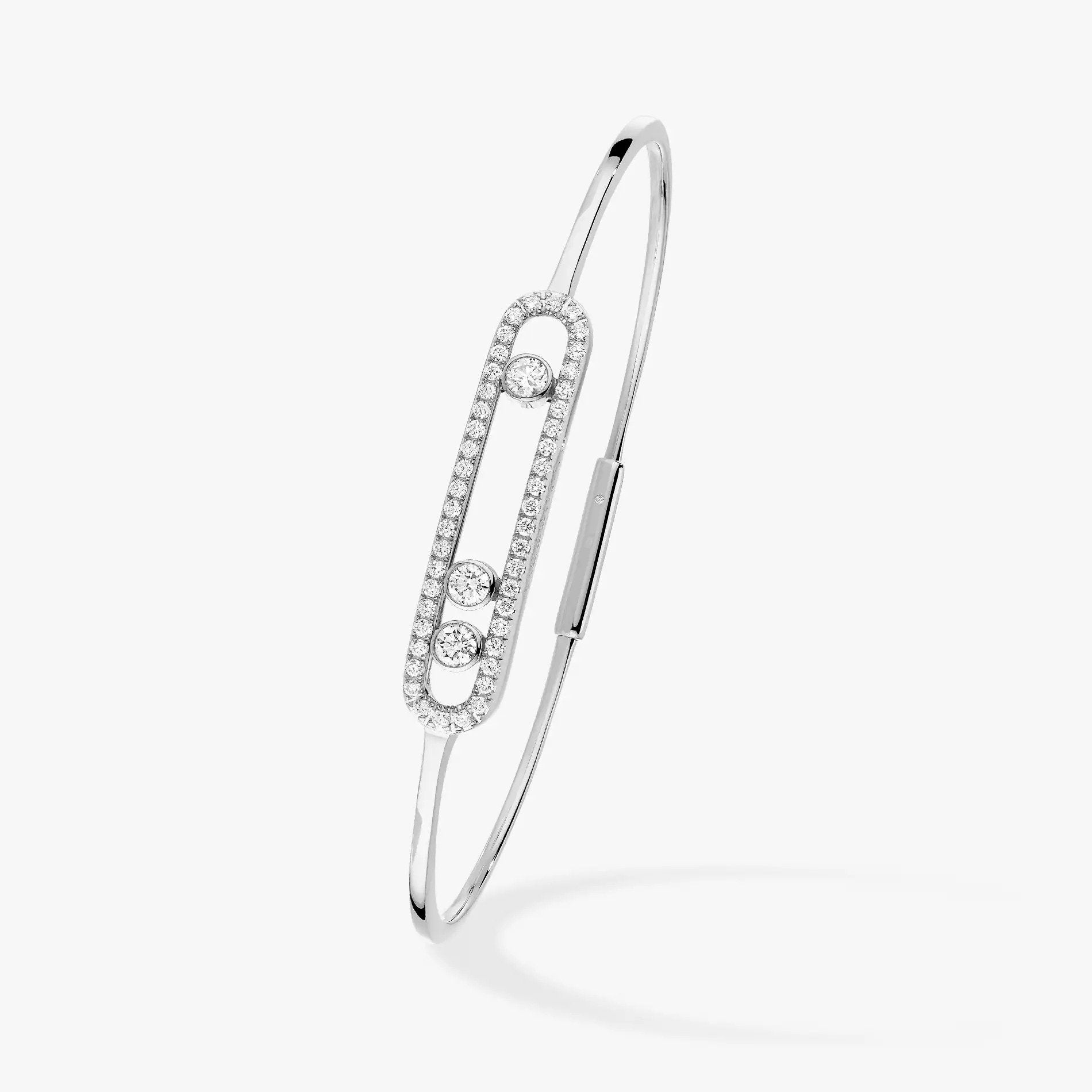 Messika Move Uno Paved Flex Bangle Cubic Zirconia Bracelet