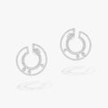Messika Creoles Move Romane Paved Silver Cubic Zirconia Earrings
