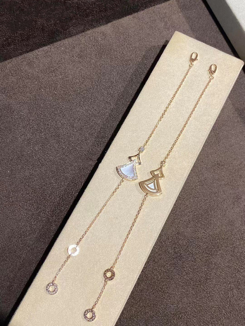 Bvlgari Dream Bracelet MOP Pink Gold Cubic Zirconia