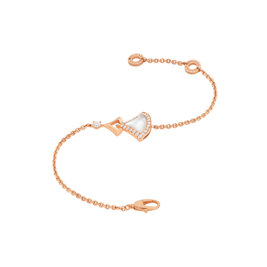 Bvlgari Dream Bracelet MOP Pink Gold Cubic Zirconia
