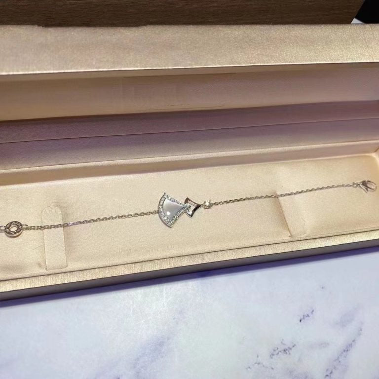 Bvlgari Dream Bracelet White MOP Silver Cubic Zirconia