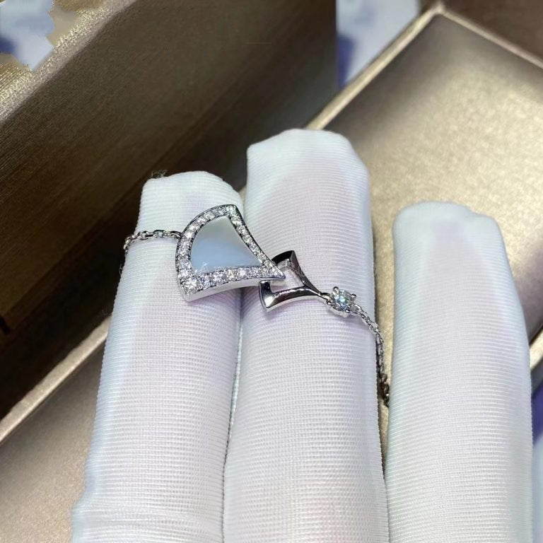 Bvlgari Dream Bracelet White MOP Silver Cubic Zirconia