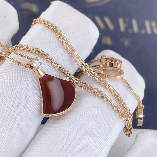 Bvlgari Dream Necklace Carnelian 1 Cubic Zirconia