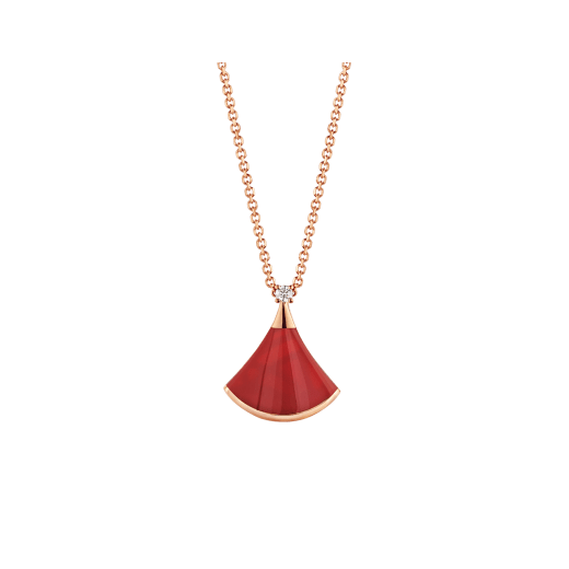 Bvlgari Dream Necklace Carnelian 1 Cubic Zirconia