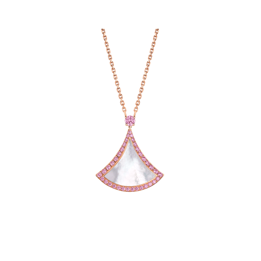 Bvlgari Dream Necklace MOP Cubic Zirconia Pink