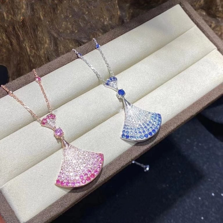 Bvlgari Dream Necklack Cubic Zirconia Pink Gold