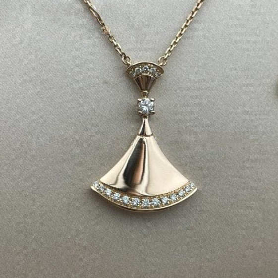 Bvlgari Dream Necklace Pink Gold Cubic Zirconia