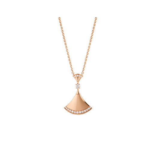 Bvlgari Dream Necklace Pink Gold Cubic Zirconia