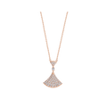 Bvlgari Dream Necklace Pink Gold Full Cubic Zirconia