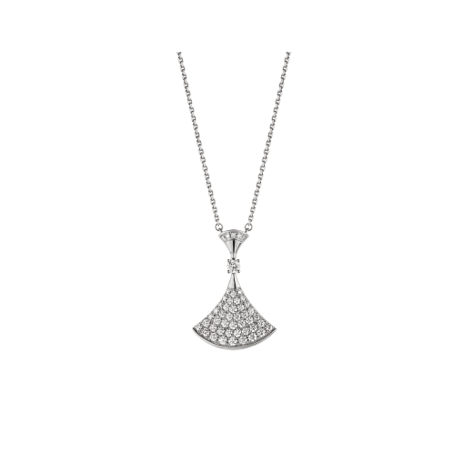 Bvlgari Dream Necklace Silver Full Cubic Zirconia