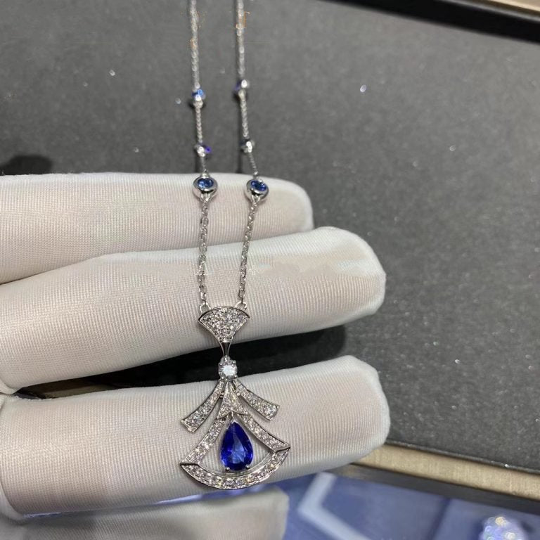 Bvlgari Dream Necklace Agate Cubic Zirconia Silver