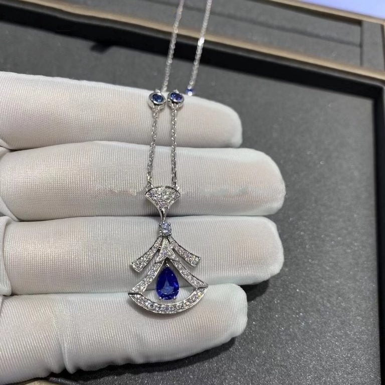 Bvlgari Dream Necklace Agate Cubic Zirconia Silver