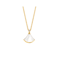 Bvlgari Dream Necklace White MOP Gold 1 Cubic Zirconia