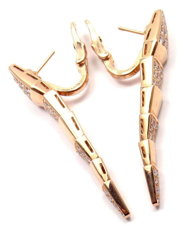 Bvlgari Serpenti Cubic Zirconia Earrings