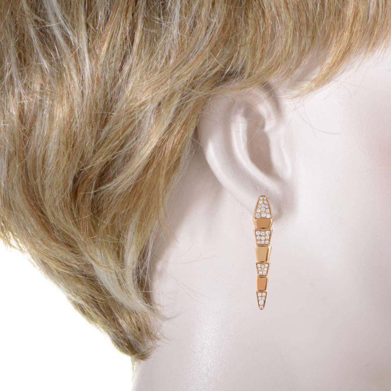 Bvlgari Serpenti Cubic Zirconia Earrings