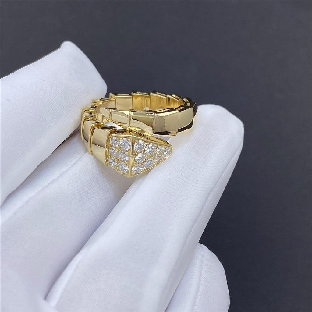 Bvlgari Serpenti Ring Gold Cubic Zirconia