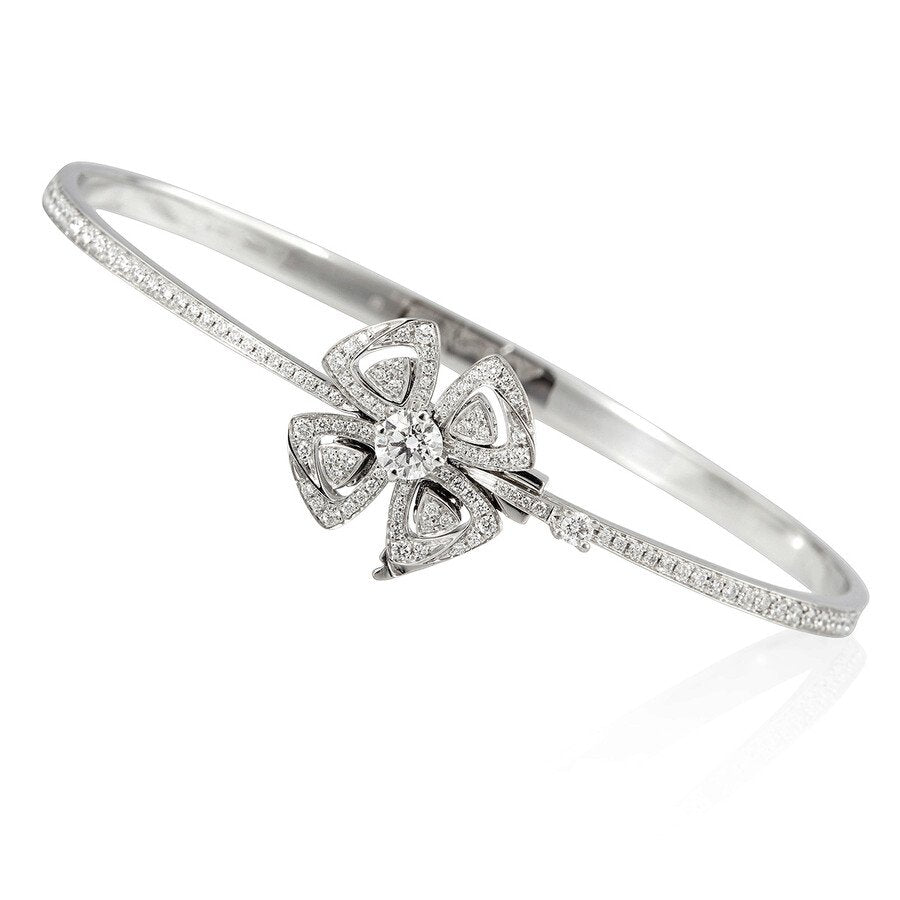 Bvlgari Fiorever Cubic Zirconia Silver Bracelet