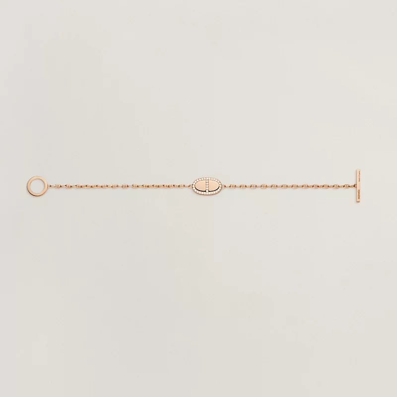 Hermes Chaine Verso Cubic Zirconia Bracelet