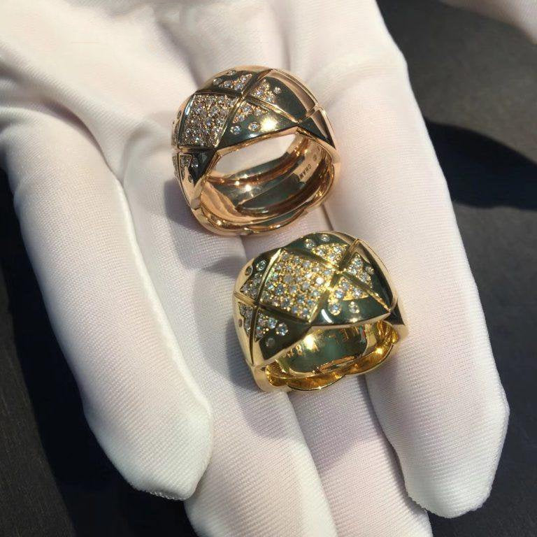Chanel Crush Ring Pink Gold Cubic Zirconia