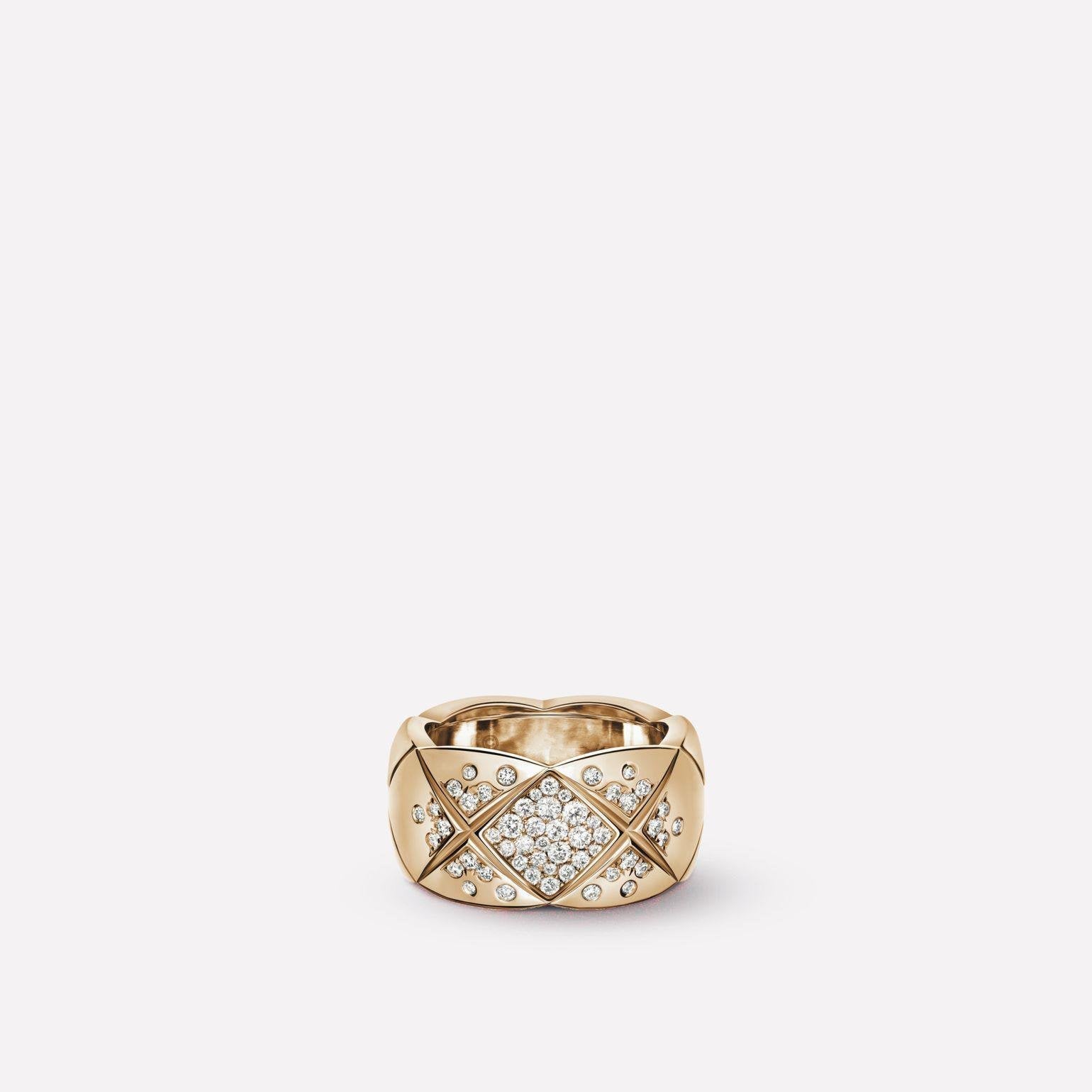 Chanel Crush Ring Pink Gold Cubic Zirconia