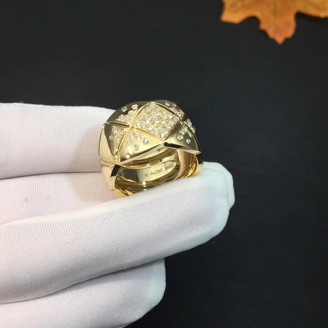 Chanel Crush Ring Gold Cubic Zirconia