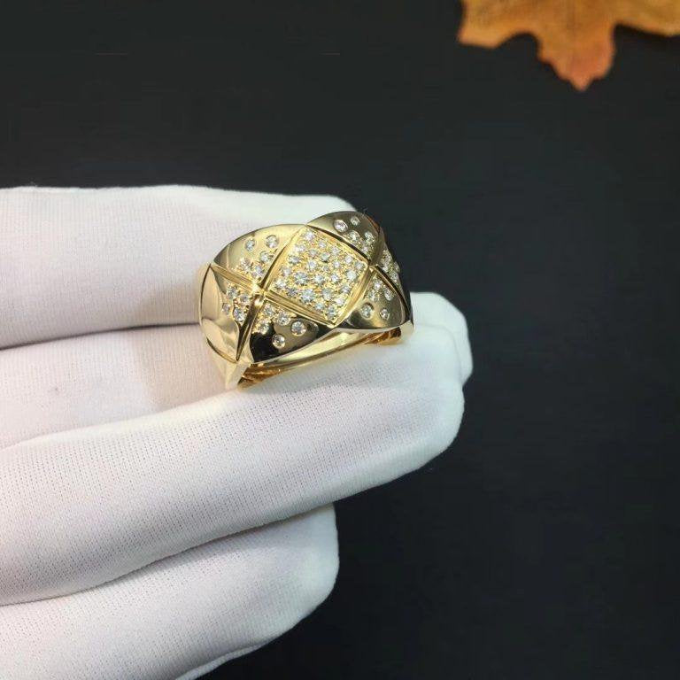 Chanel Crush Ring Gold Cubic Zirconia