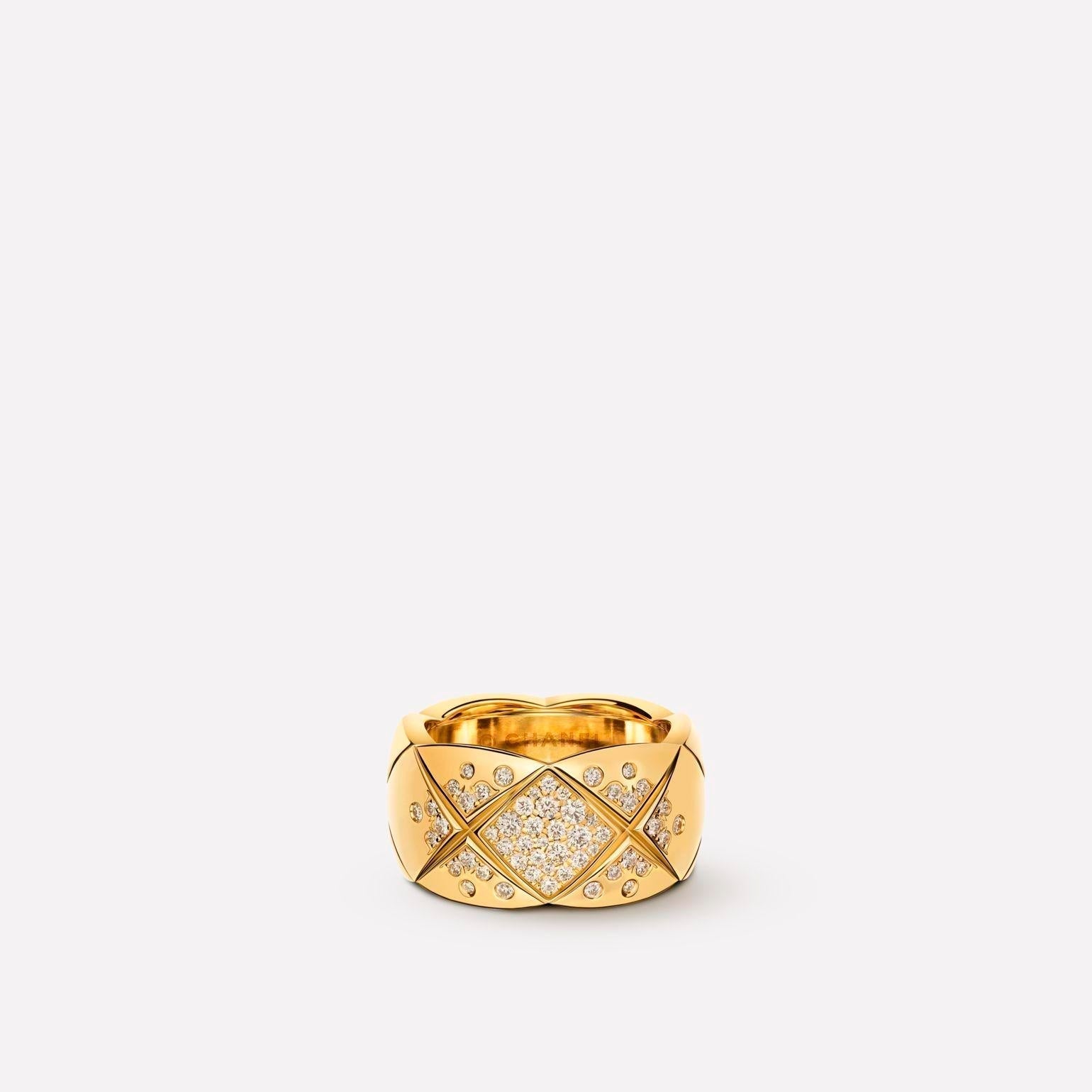 Chanel Crush Ring Gold Cubic Zirconia