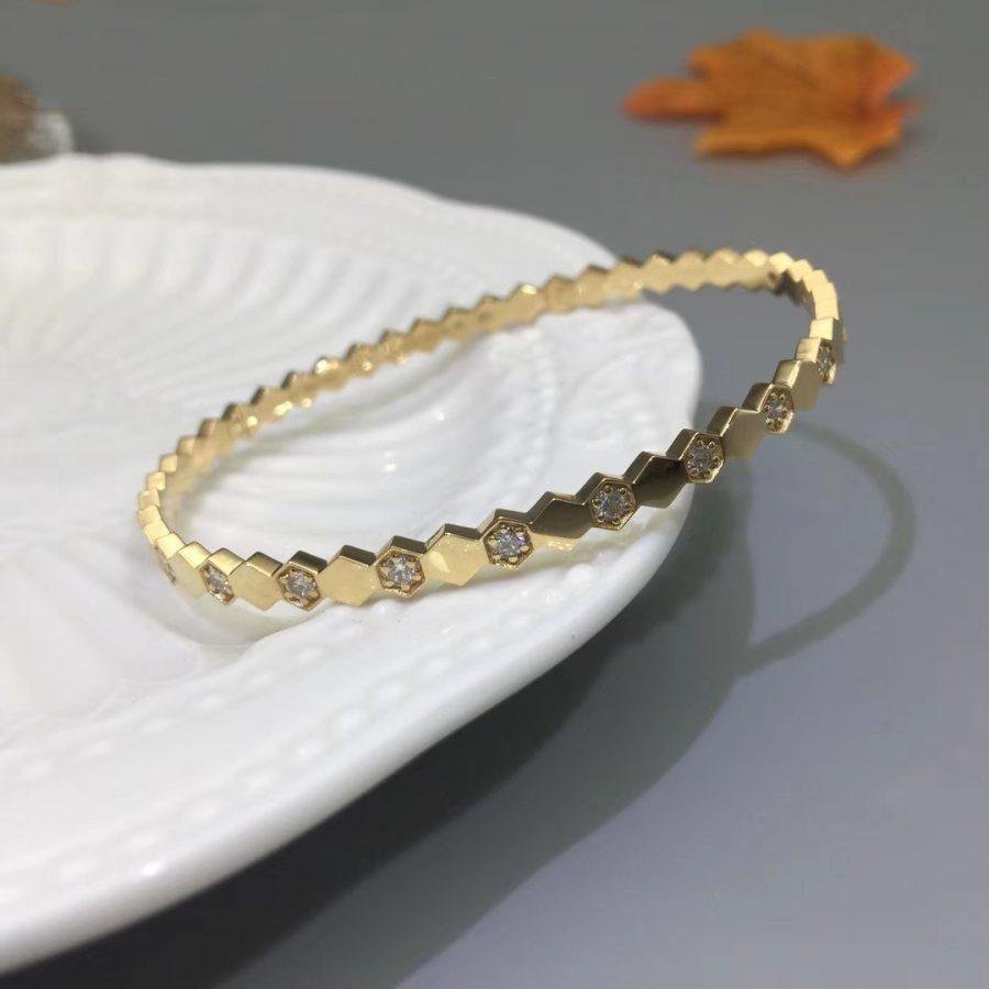 Chaumet Bee Love Gold Cubic Zirconia Bracelet
