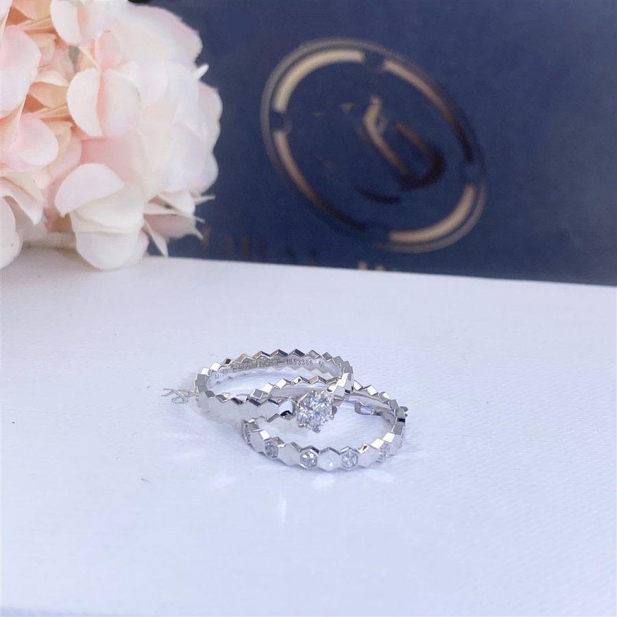 Chaumet Bee Love Ring Silver 1 Cubic Zirconia