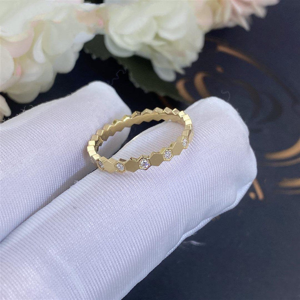 Chaumet Bee Love Ring Gold Cubic Zirconia