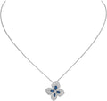 Chaumet Hortensia Necklace Agate Dark Silver Cubic Zirconia