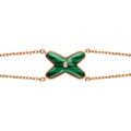 Chaumet Jeux Bracelet Malachite Pink Gold 1 Cubic Zirconia