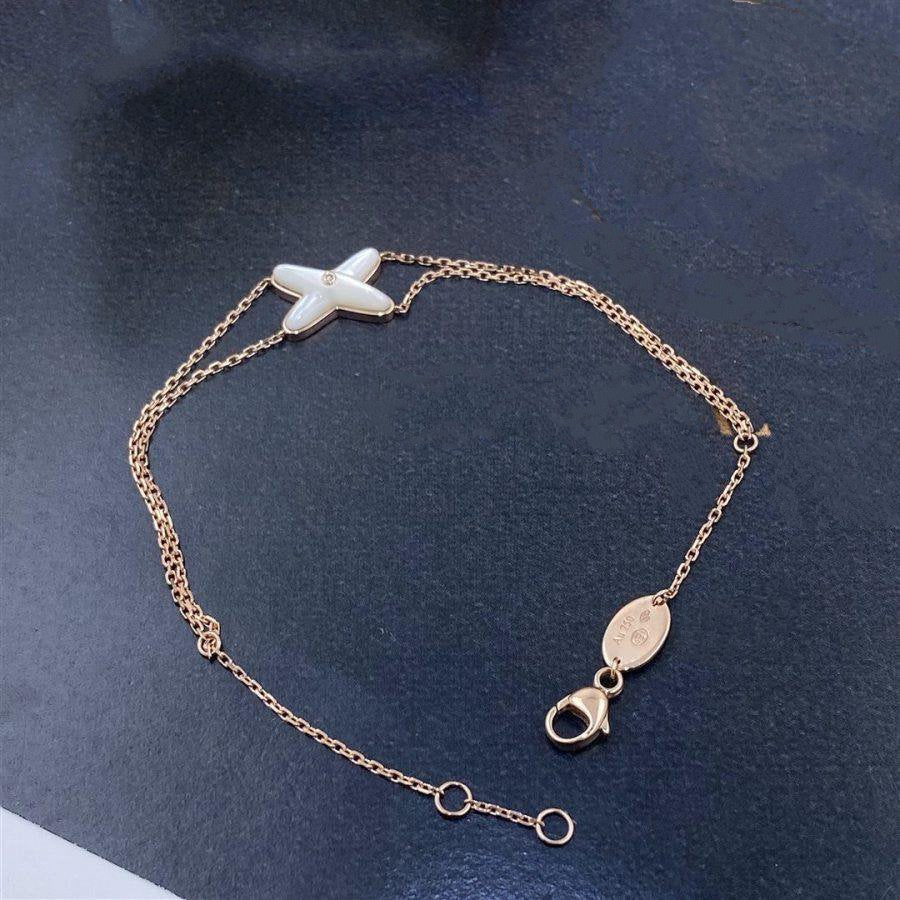 Chaumet Jeux Bracelet White MOP Pink Gold 1 Cubic Zirconia