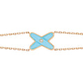 Chaumet Jeux Bracelet Turquoise Pink Gold 1 Cubic Zirconia