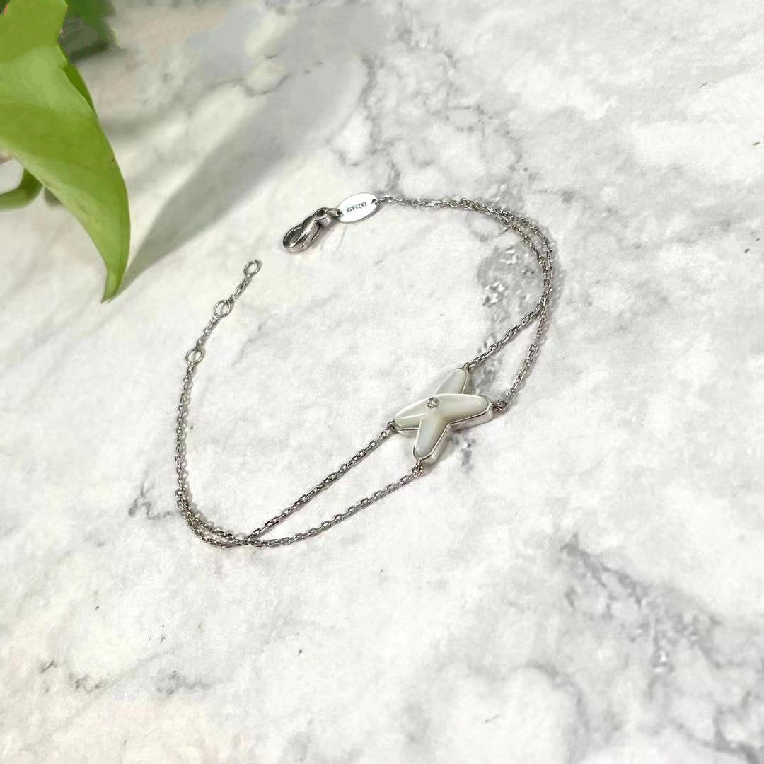 Chaumet Jeux Bracelet White MOP Silver 1 Cubic Zirconia