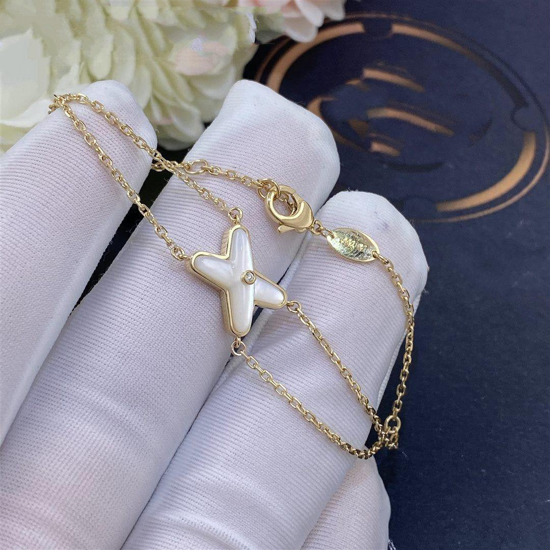 Chaumet Jeux Bracelet White MOP Gold 1 Cubic Zirconia