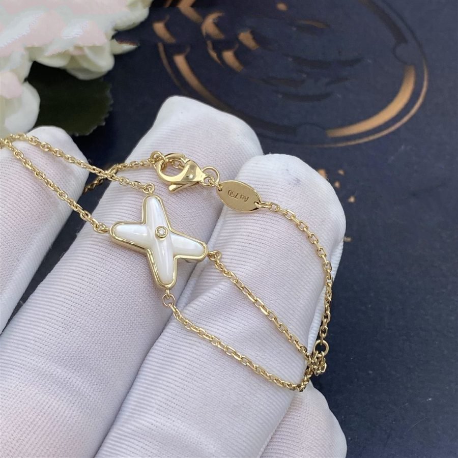 Chaumet Jeux Bracelet White MOP Gold 1 Cubic Zirconia