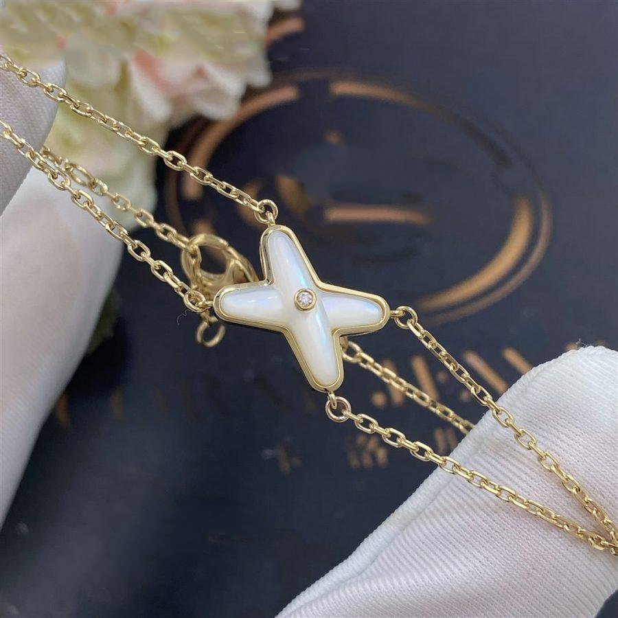Chaumet Jeux Bracelet White MOP Gold 1 Cubic Zirconia