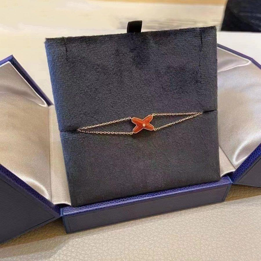 Chaumet Jeux Bracelet Carnelian Pink Gold 1 Cubic Zirconia
