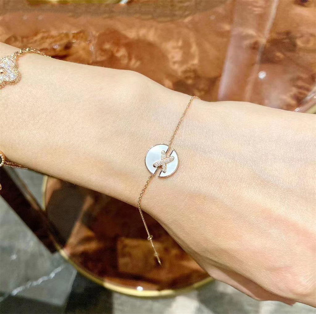 Chaumet Jeux de Bracelet MOP Pink Gold Cubic Zirconia