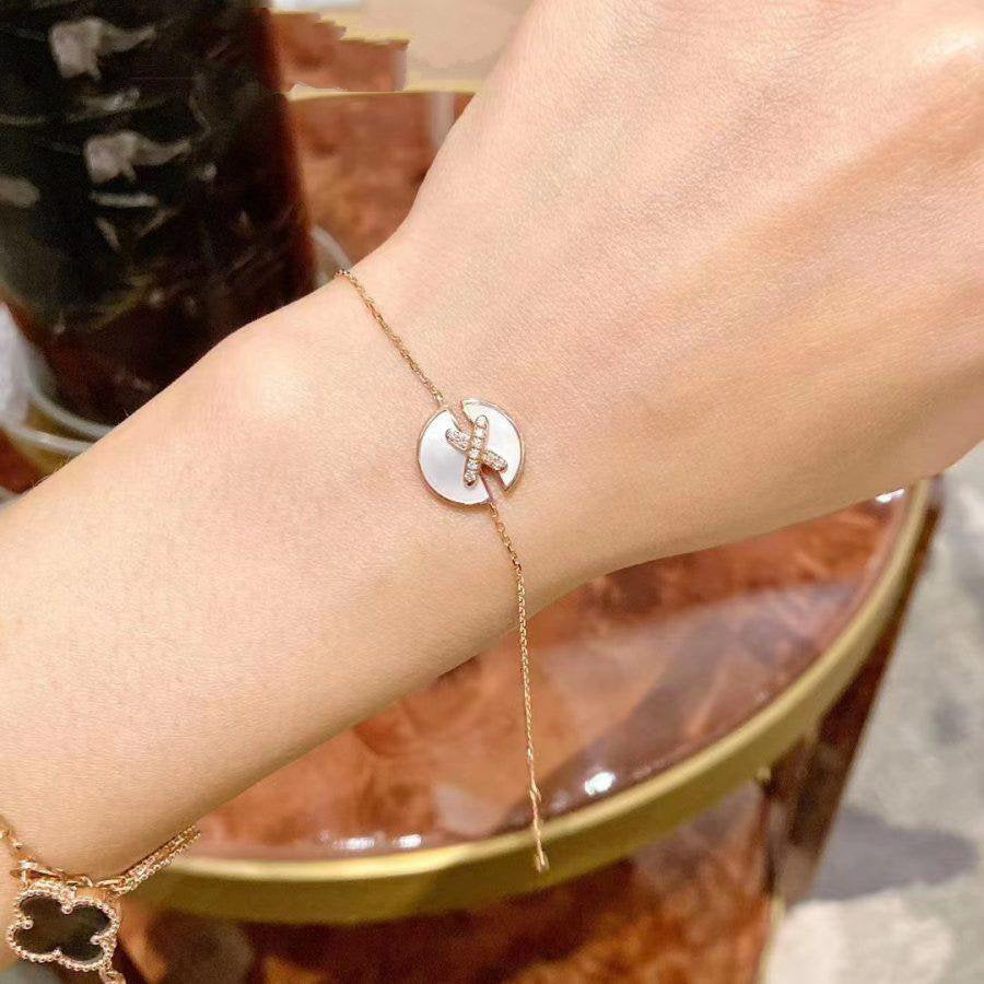 Chaumet Jeux de Bracelet MOP Pink Gold Cubic Zirconia