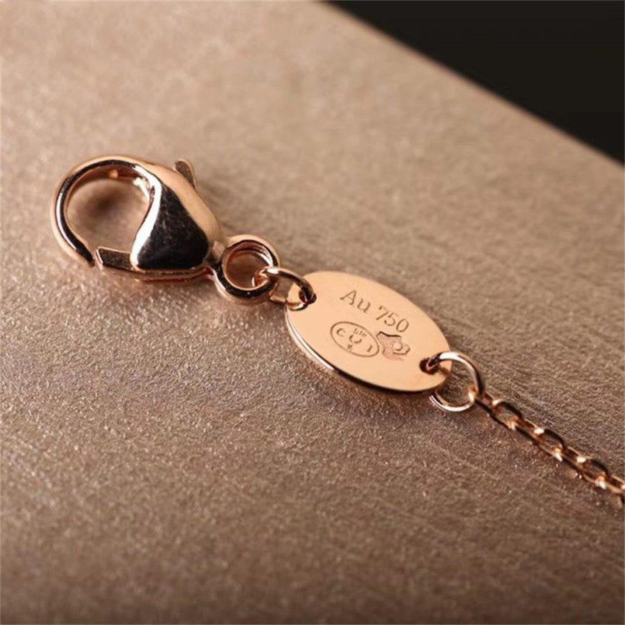 Chaumet Jeux Bracelet Agate Pink Gold 1 Cubic Zirconia